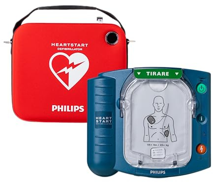 Defibrillatore Philips HeartStart HS1 con custodia slim, M5066A-C02