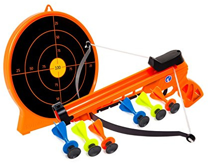 Petron Sureshot Combo Pack handbåge barn handarmbröst målskiva, orange/svart (1 set)