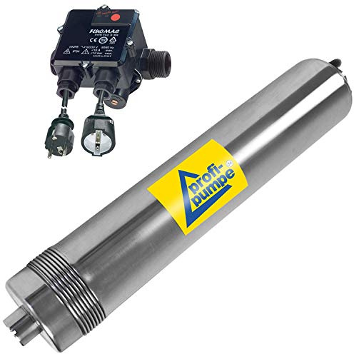 750W Tauchdruckpumpe Zisternenpumpe 4,5bar Tauchpumpe + Durchflusswächter | bis 45 m Förderhöhe, bis 4.500 l/h Fördermenge