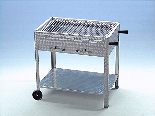 Holzkohlegrill Edelstahl 4er, mobil