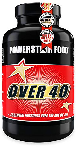 OVER 40 | Dose 300 Kapseln | Nährstoffversorgung für Sportler im mittleren Alter | Anti-Aging-Produkt - Made in Germany