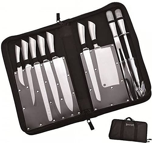 Valigetta Valigia da macellaio Pro Special 10 pezzi coltello foglio fucile Office
