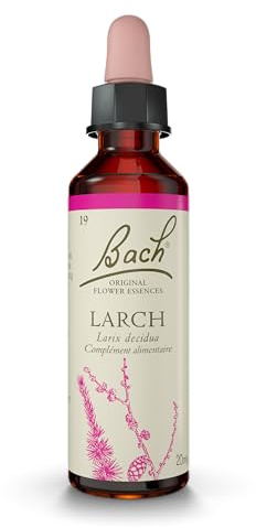 FLEURS DE BACH ORIGINAL - Larch No 19 - Pour plus de sûreté - Aide à être plus sûr de ses capacités - Élixir floral naturel pour le bien-être émotionnel - Compte-Gouttes 20ml - Vegan
