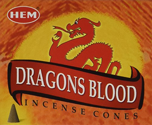 Hem Dragon’s Blood Incense Cones – Case of 12 Boxes (10 Cones Each) | Powerful Resin Aroma for Protection, Positivity & Meditation | Natural Handcrafted Cones for Relaxation, Yoga & Home Fragrance