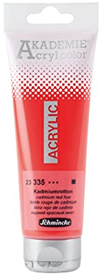 Schmincke AKADEMIE Acryl color Kadmiumrotton in 120 ml-Tube, 23 335 012