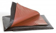 Polyex Reversible Water Garden Koi Fish Pond Liner, 13' 1'' X 13' 1'' Reversible Black or Brown Colored, Flexible Backyard Liners for Fish Ponds, Water Features, Fountains, Waterfall Lining