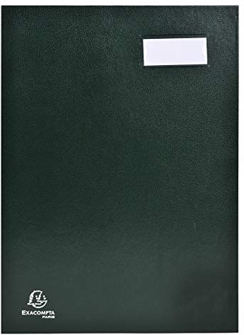 Exacompta 57023E Unterschriftsmappe denhbarer Faltenrücken 20 Fächer Etikettenhalter 1 Stück grün