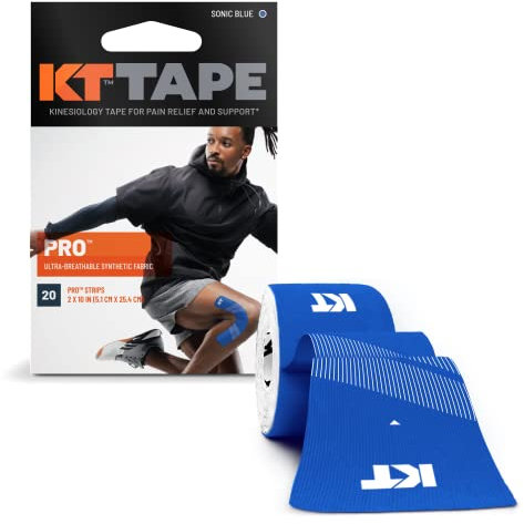 KT Tape Pro 20 - Kinesiology Tape - Synthetic Performance Kinesiology Tape waterproof pre cut - Strongest fiber strength waterproof tape for sport - 4 to 7 Days of Support - Reflective Safety Prin