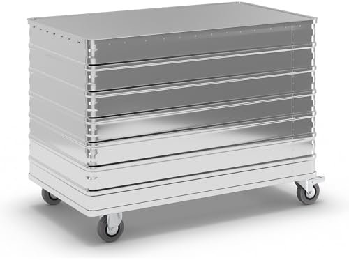 Gmöhling | Alu-Kastenwagen | Vollwand | mit Deckel | Volumen 656 l