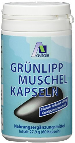 Avitale Grünlipp Muschel Vegi Kapseln, 60 Stück, 1er Pack (1 x 28 g)