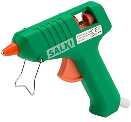 SALKI | Pistolet à Colle Chaude 25W – Applicateur de Silicone avec Support Stable – Idéal pour Bricolage, Réparations et Loisirs Créatifs