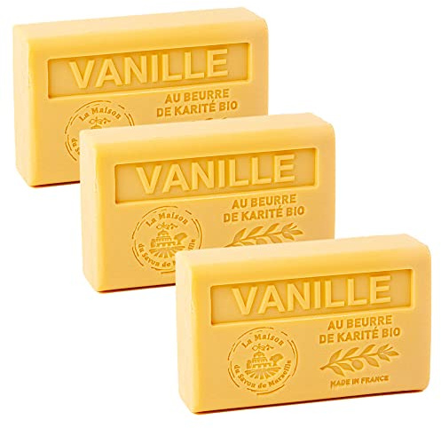 La Maison du Savon de Marseille Seife Vanille 3 x 125g mit Bio Sheabutter