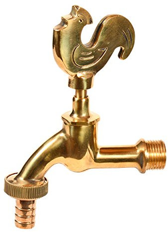 VARIOSAN Auslaufventil Gockel 11251, 1/2, Messing-poliert, langer Wandabstand