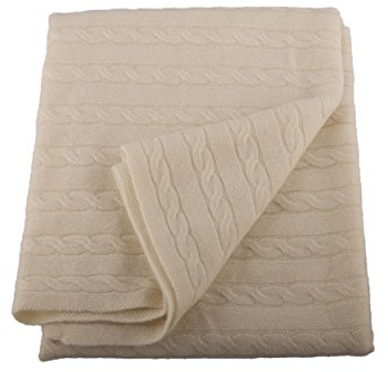 Lucky Bird Cashmere Baby Blanket, Cream
