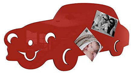 Colours-Manufaktur Magnetwand Hochglanz pulverbeschichtet *Made IN Germany* viele Verschiedene Motive, Größen und Farben (Auto (88 x 42 cm), RAL 3020 verkehrsrot [wie rot])