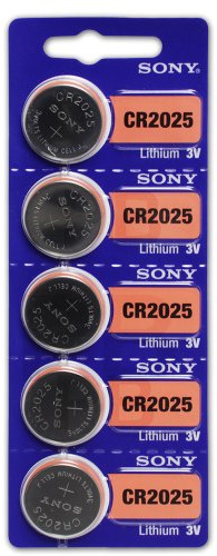 Sony CR2025 3V Lithium Cell Battery (5Pcs per Pack)
