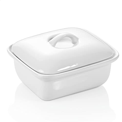Beurre fromage boîte porcelaine beurrier avec couvercle-boîte