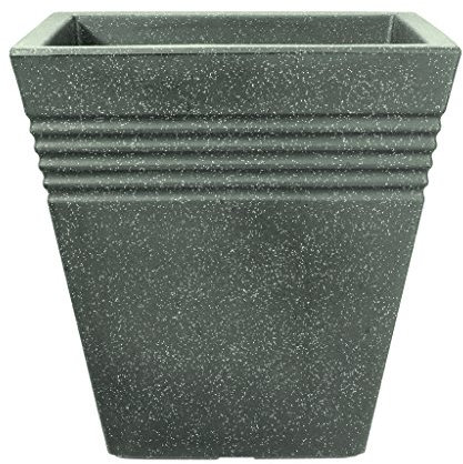 Stewart Square Piazza Planter, 40 cm - Marble Green