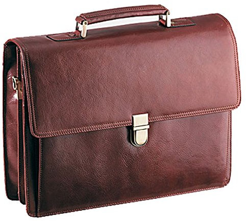 Vollrindleder Aktenkoffer / Laptoptasche sehr hochwertig von der Firma D&N.