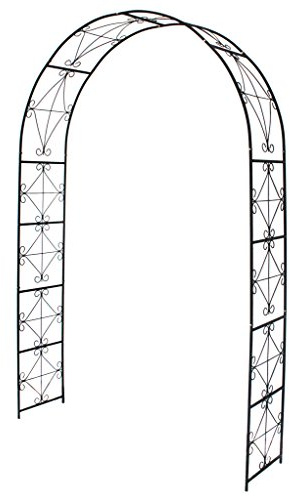 1. GO Steel Garden Arch, 7'2'' High x 4'5'' Wide, Garden Arbor for Various Climbing Plant, Outdoor Garden Lawn Backyard