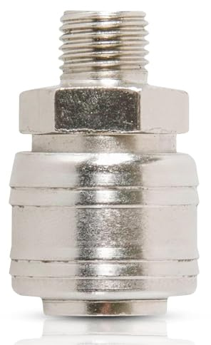 Dapetz ® Euro Air Line Fitting Quick Release Push Fit for Compressor Air Hose 1/4 BSP Male Thread