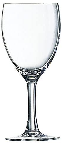 Arcoroc Elegance Bicchiere di vino bianco 190ml, senza contrassegno di riempimento, 12 Bicchiere