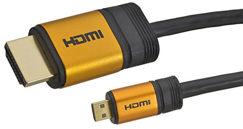 Aricona Micro HDMI auf HDMI Kabel - High End HDMI Kabel 3meter - HDMI 2.0/1.4a - Ultra HD, 4K, 3D, Full HD, 1080p, ARC, Ethernet
