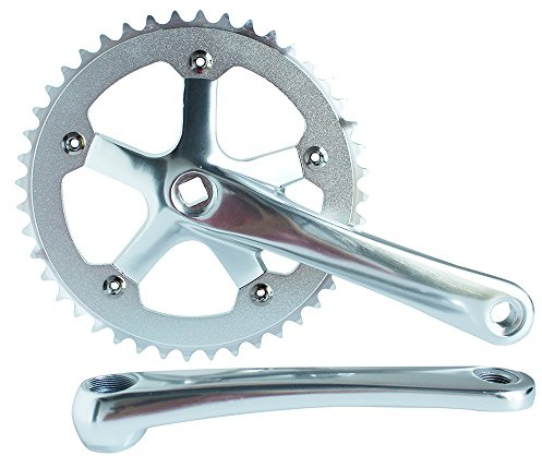 SENQI Fixed Gear Bicycle Crankset 44T 170mm Silver