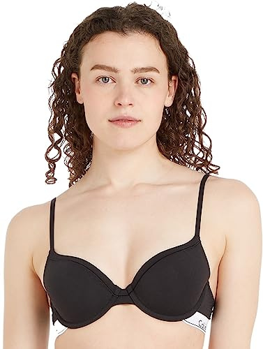 Calvin Klein Modern T Shirt Bra 0000F3784E, Reggiseni sagomati Donna, Nero (Black), 32B