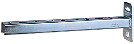 Stabilo-Sanitaer Schienenkonsole 28/30 mm 24 cm Rohrkonsole Wandausleger Wandkonsole Wandträger Stahl verzinkt Befestigungsmaterial