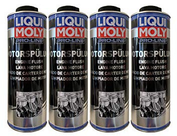 4x LIQUI MOLY 2425 Pro-Line Motorspülung Motor Reiniger Öl Zusatz 1L