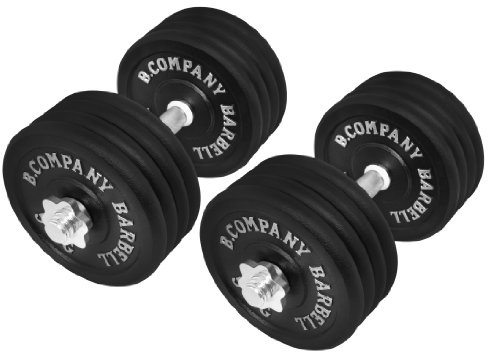Guss Kurzhantel-Set 85Kg (2 x Kurzhantelstange 40cm und 16x5Kg Hantelscheiben) Hantelset Hanteln Gewichte