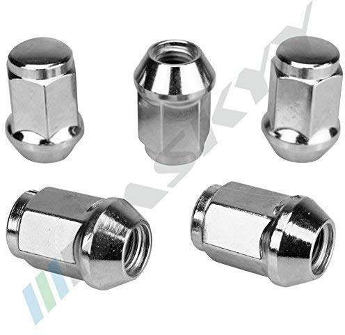 HASKYY 20 CHROM Radmutter Mutter M12x1,5x34 SW19 Kegelbund Kegel 60° Alu Stahl Felgen I Kompatibel mit BMW