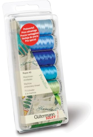 Gütermann - Rayon Nr.40 (200m) Maschine Stickerei Faden Satz 3-7 Stücke