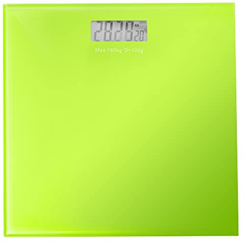 Jazooli Digital Bathroom Scales - Digital Scales Weight Machine for People with Accurate Sensors, Electronic Bath Weighing Scales for Body Weight, Step-On with LCD Display - Green