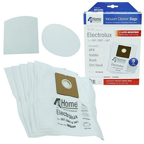 First4Spares Microfibre Vacuum Cleaner Hoover Dust Bags + 2 Filters for Argos 9002565472 & 1912668000