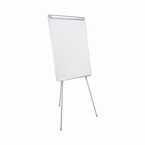 Bi-Office Easy Pizarra Blanca con caballete de trípode, marco gris, pizarra euro 70 x 100 cm, para rotafolios