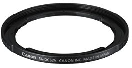 Canon FA-DC67A - Adaptador para filtro de 67 mm para Canon PowerShot SX1 IS/SX10 IS/SX20 IS/SX30 IS/SX40 HS/SX50 HS, negro