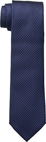 Calvin Klein Men's Steel Micro Solid A Tie, Navy, Regular
