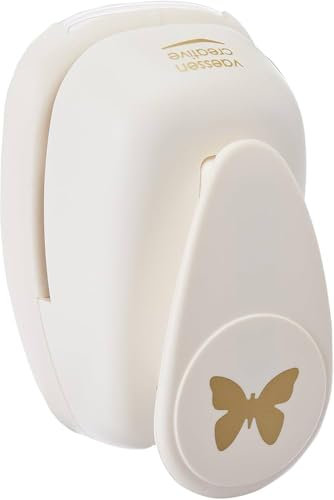 Vaessen Creative Perforadora de Papel, Mariposa, Talla S, Para Proyectos DIY, Scrapbooking, Creación de Tarjetas y Más