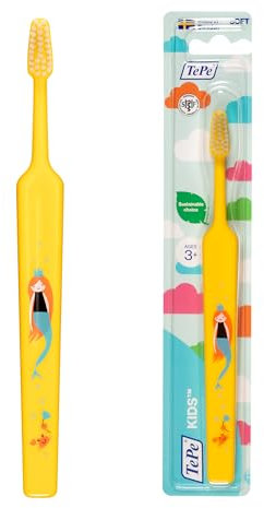 TePe Select Compact Toothbrush, Kids Soft, 1pc, kids toothbrush, soft bristle toothbrush for gentle and efficient plaque removal