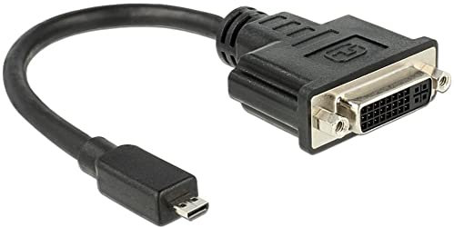 Delock 65563 ADAPTADOR DE Cable DE VÍDEO 0,2 M DVI-D Micro-HDMI Negro