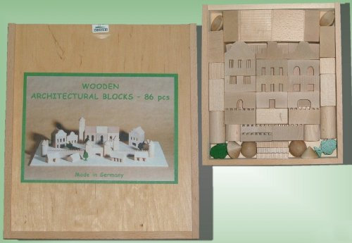 Ebert Holzbaukasten Architektur 86 Teile Erzgebirge