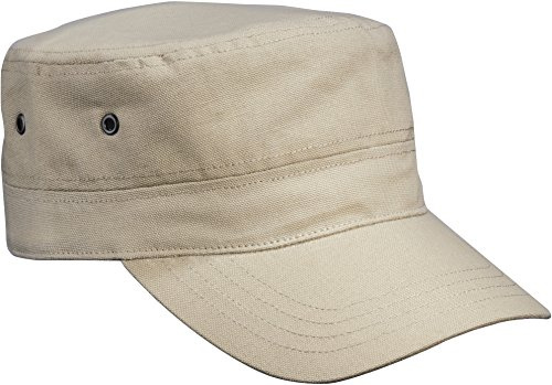 Trendiges Military Army Cap aus robustem Baumwollcanvas, Farbe:Khaki;Größe:One Size one size,Khaki