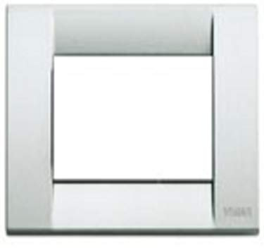Vimar serie idea - Placa classica 3 módulos metal plata metalizado