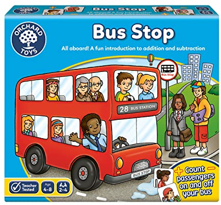 Orchard Toys Bus Stop Game, Educational Addition and Subtraction Maths Game, Teacher Tested, Perfect for Children Aged 4-8, Educational Toy Game