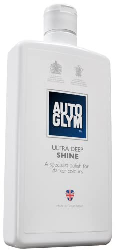 Autoglym Ultra Deep Shine, 500mL - Specially Designed Car Polish Made Especially For Dark Coloured Cars, Leave Your Paintwork with a Smooth Even Gloss and Enriched Colour