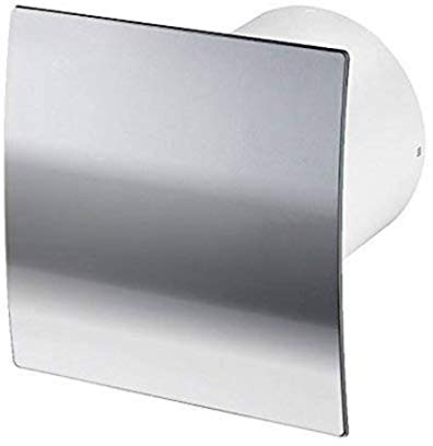 Manrose DECO100TC 4 100mm Run On Timer Chrome Extractor Bathroom Shower Fan (Chrome Timer 1-20min)
