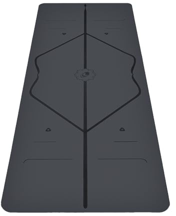LIFORME Yogamatte - Die Weltweit Beste Umweltfreundliche, rutschfeste Yoga Matte Mit Dem Originalen Einzigartigen Ausrichtungsmarkierungssystem - Biologisch Abbaubare Matte