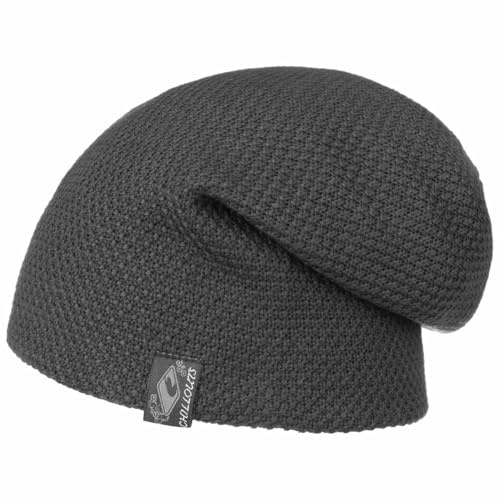 Chillouts Osaka Oversize Mössa Damer/Herrar - beanie vintermössa stickad Sommar-Vinter Vår Sommar Höst Vinter - One Size grå